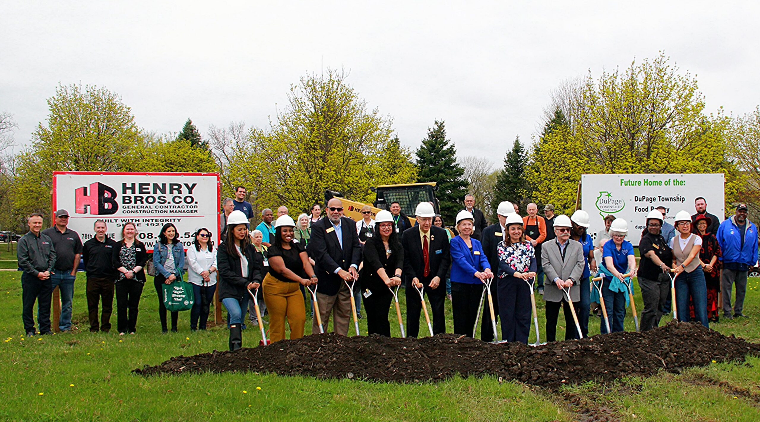 Henry Bros. Co. Celebrates the Groundbreaking of DuPage Township’s New Food Pantry
